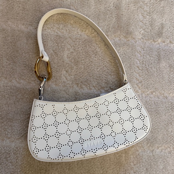 Staud Ollie perforated leather bag - Picture 3 of 6